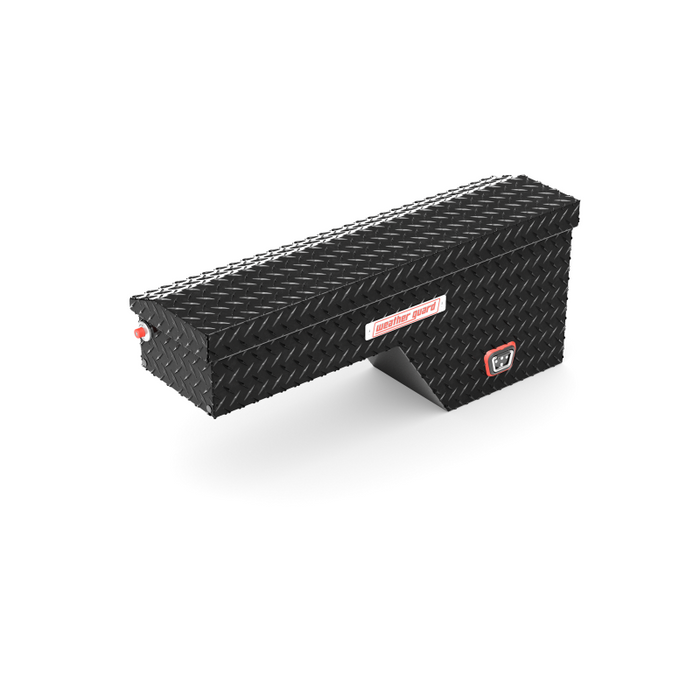 Weather Guard Wheel Well Box Passenger Side Gloss Black Aluminum 46.63X15.43X16.4 Model 173-5-04