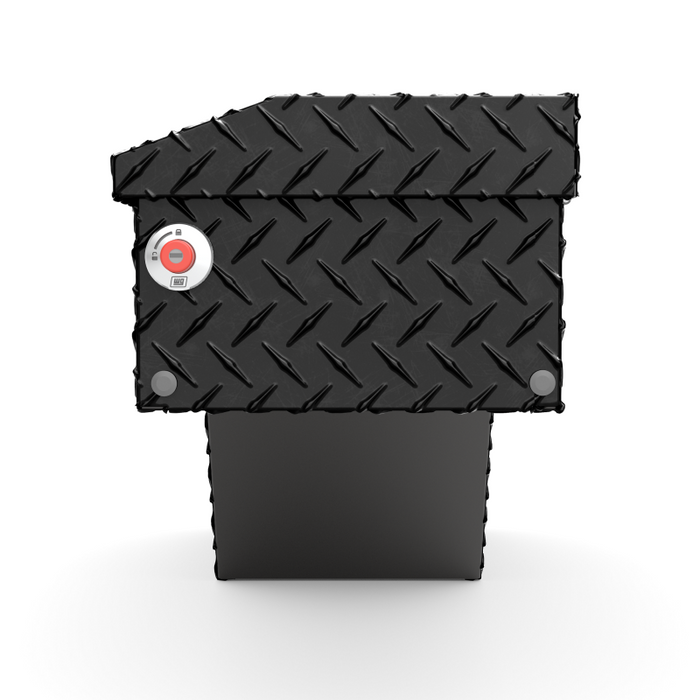 Weather Guard Wheel Well Box Passenger Side Gloss Black Aluminum 46.63X15.43X16.4 Model 173-5-04