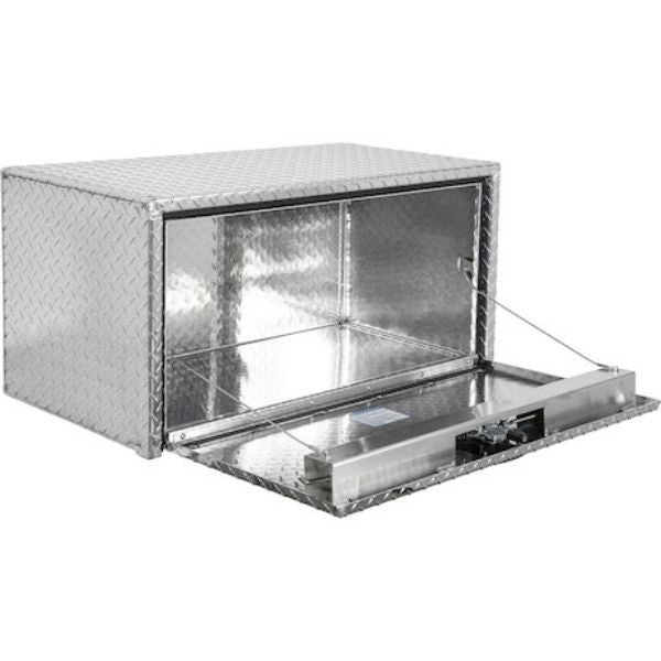Buyers Products 18x18x48 Inch Diamond Tread Aluminum Underbody Truck Box with 3-Point Latch Model 1735110