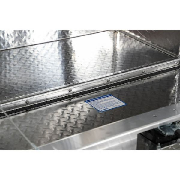 Buyers Products 18x18x48 Inch Diamond Tread Aluminum Underbody Truck Box with 3-Point Latch Model 1735110