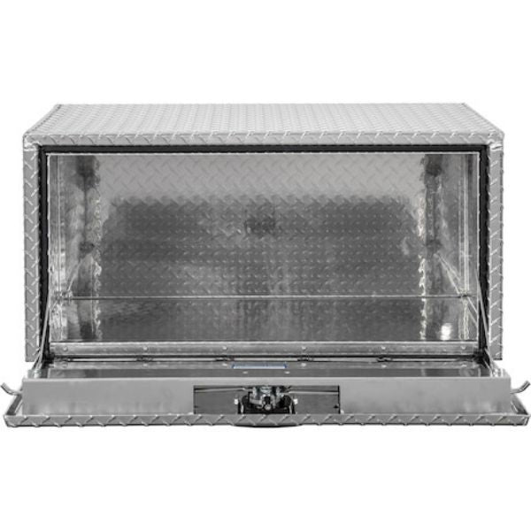 Buyers Products 18x18x48 Inch Diamond Tread Aluminum Underbody Truck Box with 3-Point Latch Model 1735110