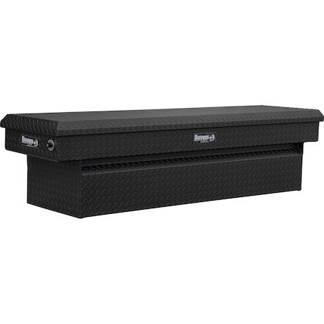 Buyers Products 18x20x71 Inch Textured Matte Black Diamond Tread Aluminum Crossover Truck Tool Box Model 1739435