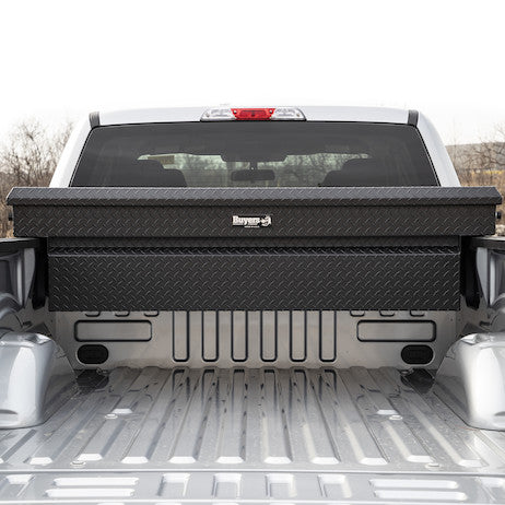 Buyers Products 18x20x71 Inch Textured Matte Black Diamond Tread Aluminum Crossover Truck Tool Box Model 1739435