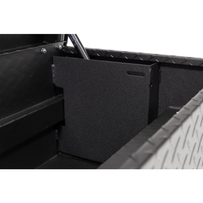 Weather Guard Side Mount Tool Box Textured Matte Black Aluminum 56X17X13 Model # 174-52-04