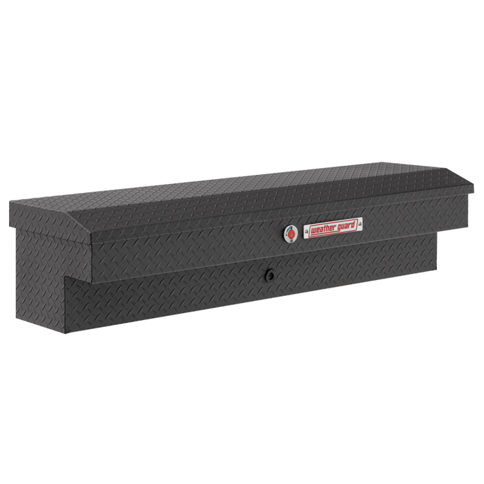 Weather Guard Side Mount Tool Box Textured Matte Black Aluminum 56X17X13 Model # 174-52-04