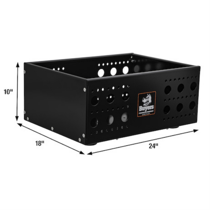 Buyers Products 18x10x24 Gloss Black Multi-Purpose Storage Basket Kit Model 1744124