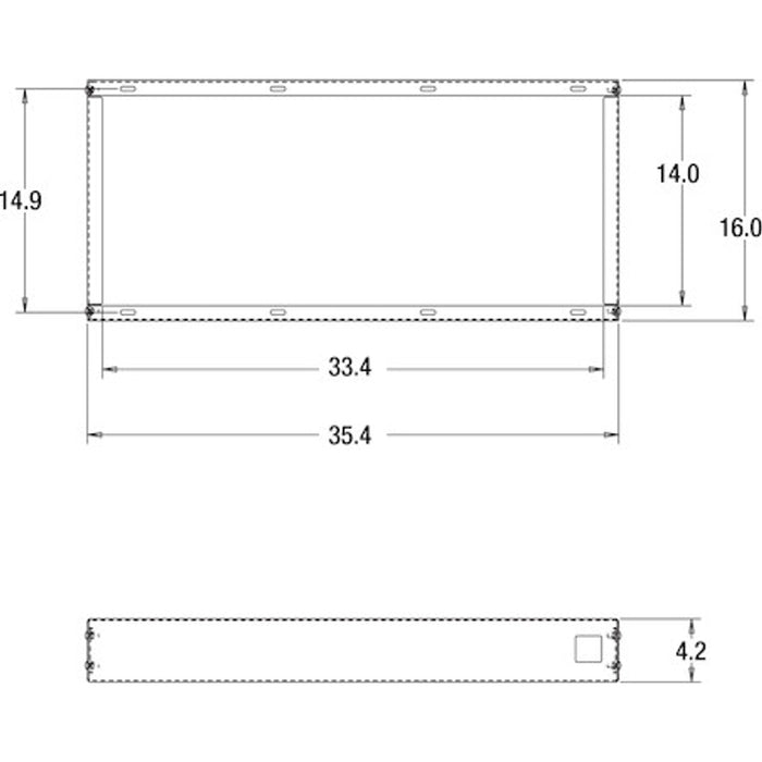 Buyers Products 36-Inch Heavy Duty Universal Smooth Aluminum Toolbox Top Tray Model 1744154