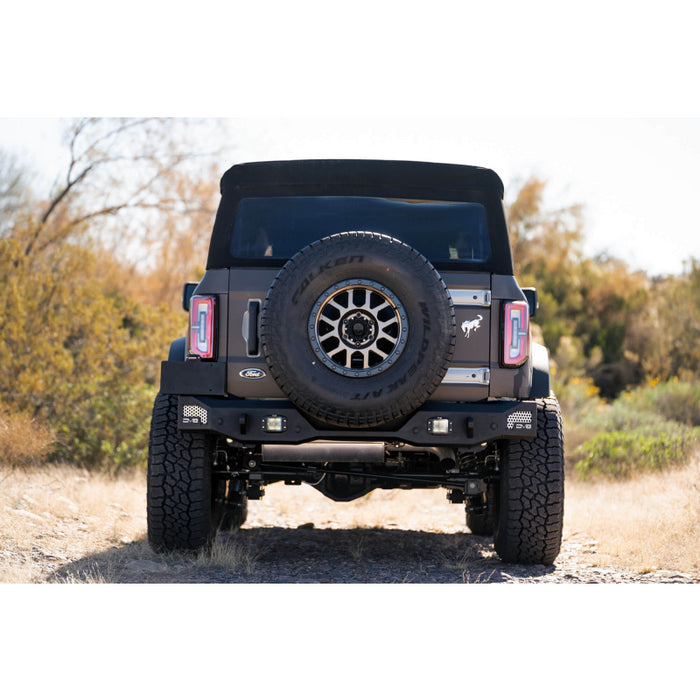 DV8 Offroad 2021-2025 Ford Bronco Mto Series Rear Bumper Model RBBR-01