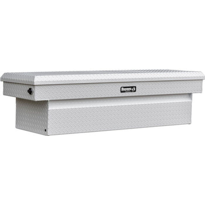 Buyers Products 18x20x71 Inch Gloss White Diamond Tread Aluminum Crossover Truck Tool Box Model 1749435