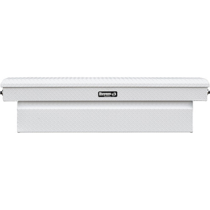 Buyers Products 18x20x71 Inch Gloss White Diamond Tread Aluminum Crossover Truck Tool Box Model 1749435