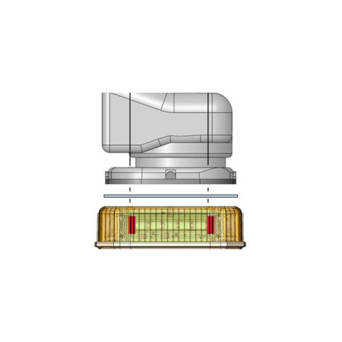 ACARI 360 9" Amber Mini Bar - GoLight Compatible Model AC-360-CA