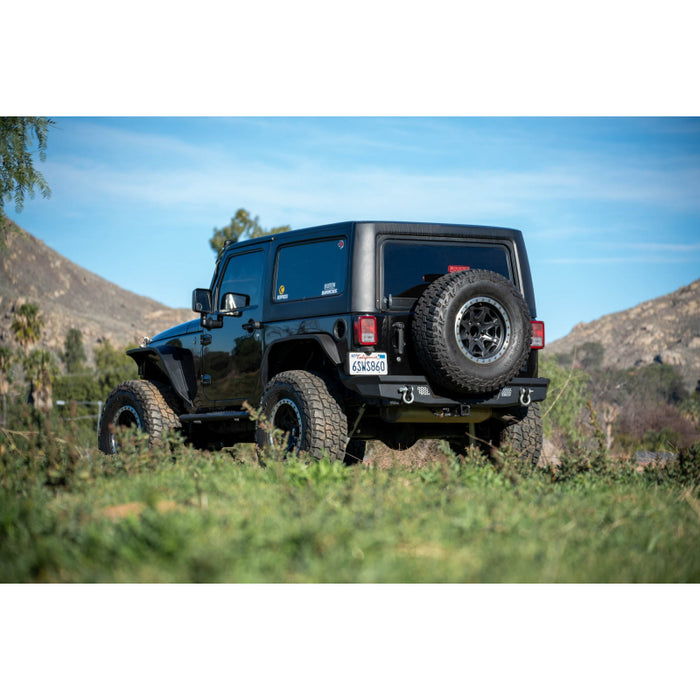 DV8 Offroad 2007-2018 Jeep Wrangler JK JKU Mto Series Rear Bumper Model RBJK-13