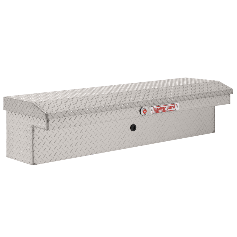 Weather Guard Side Mount Tool Box Low Profile Bright Aluminum