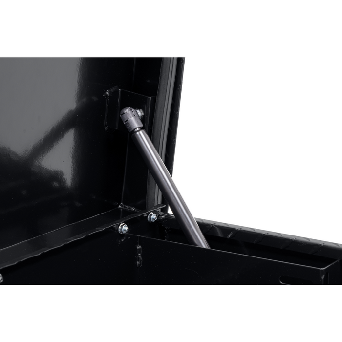 Weather Guard Side Mount Tool Box Low Profile Gloss Black Aluminum 56X17X13 Model # 178-5-04