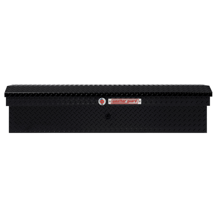 Weather Guard Side Mount Tool Box Low Profile Gloss Black Aluminum 56X17X13 Model # 178-5-04