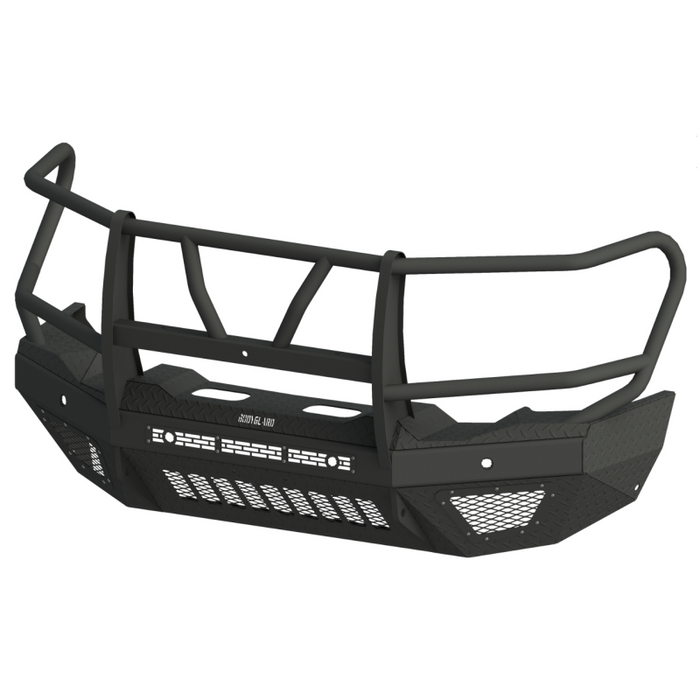 Bodyguard T2 Front Extreme - Sensor Cutouts Factory Fog Cutouts Receiver Hitch Skid W/O Mesh Grille No Camera Harness Bare Metal Model EEC19AYHBNN