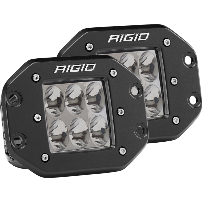 Rigid Industries D-Series PRO LED Light, Driving Optic, Flush Mount, B ...