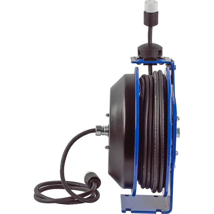 Coxreels PC Series Spring Driven Cord Reel Single Industrial Receptacle 12 GA x 50 ft. - Cord Included Model PC13-5012-A