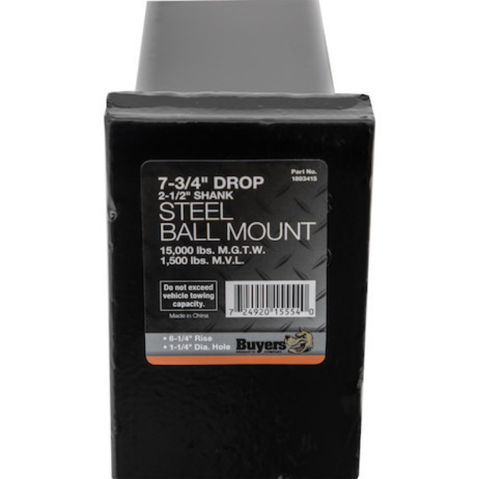 Buyers Products 2-1/2 Inch w/ 7.75" Drop Ball Mounts Model 1803415