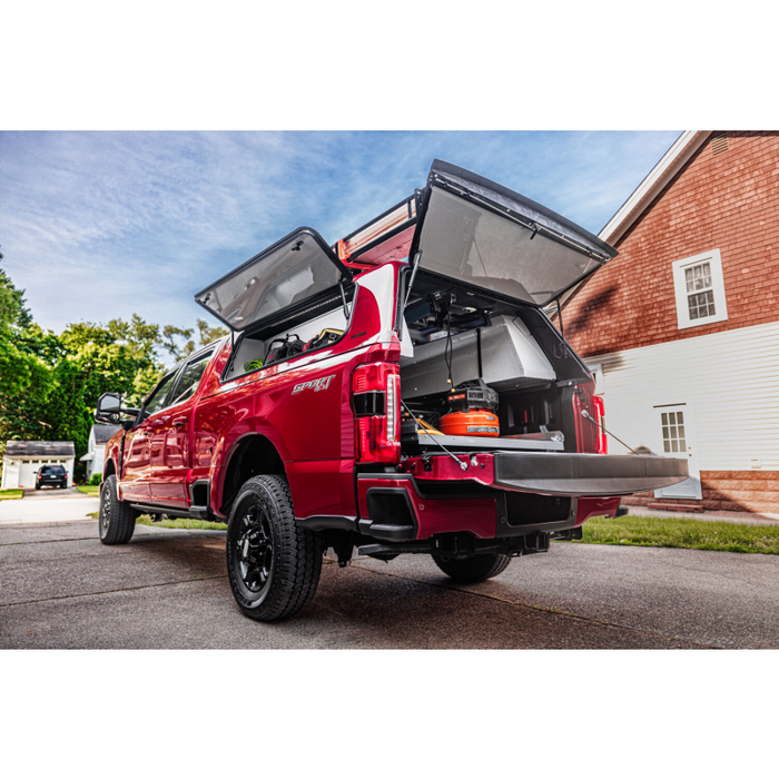 AMP Research Bedstep Flip Down Bumper Bed Step Model 75330-01A
