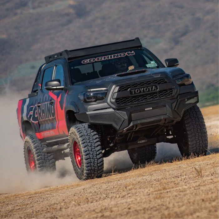 Go Rhino Element Front Bumper with Power Actuated Hide-Away Light Bar Mount Model 343891T