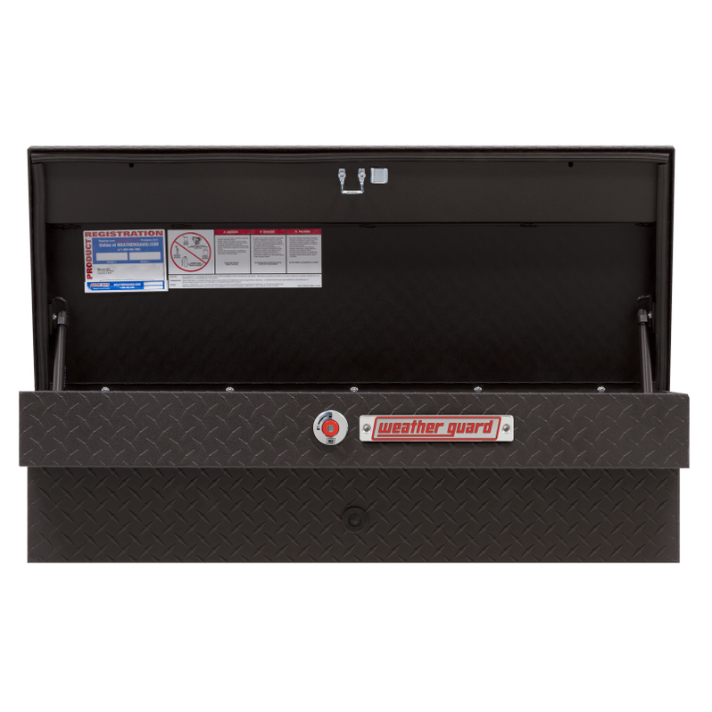 Weather Guard Side Mount Tool Box Textured Matte Black Aluminum 41X17X ...