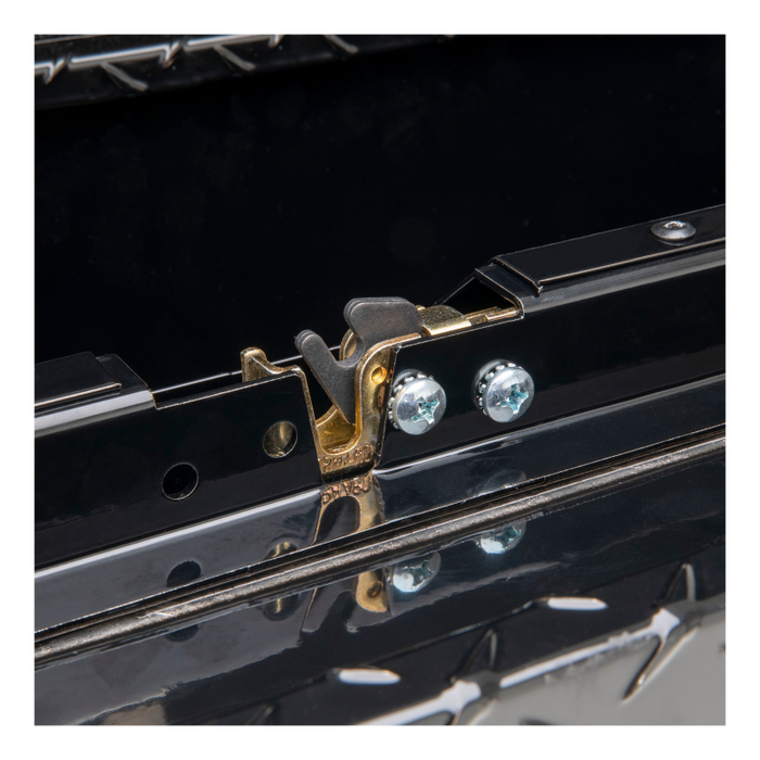UWS Gloss Black Aluminum 36" Truck Side Tool  Box - Low Profile Model TBSM-36-LP-BLK