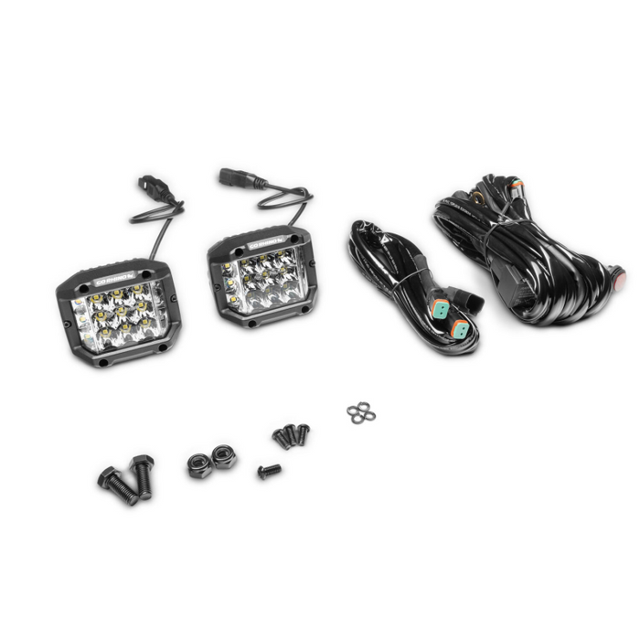 Go Rhino Bright Series Spot 4x3 Sideline Cube LED Light Model 750300323SCS