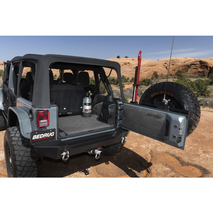 Bedrug Jeep Bedtred 4Dr Rr 5Pc Cargo Kit (Inc Tlgte & Tub Liner) Model BTJK07R4