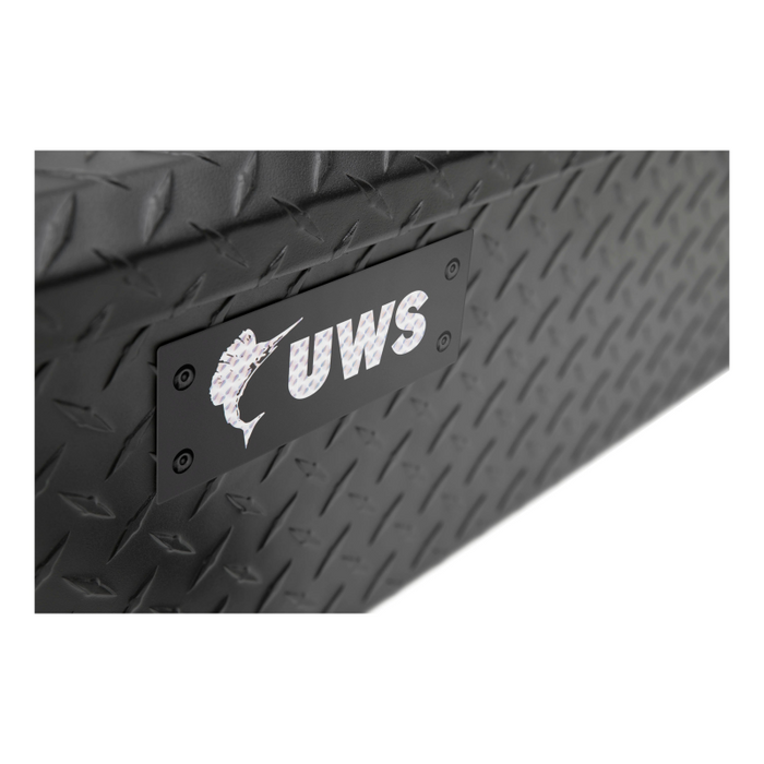 UWS Matte Black Heavy-Wall Aluminum UTV Tool Box, RigidCore Lid Model UTV-59-MB
