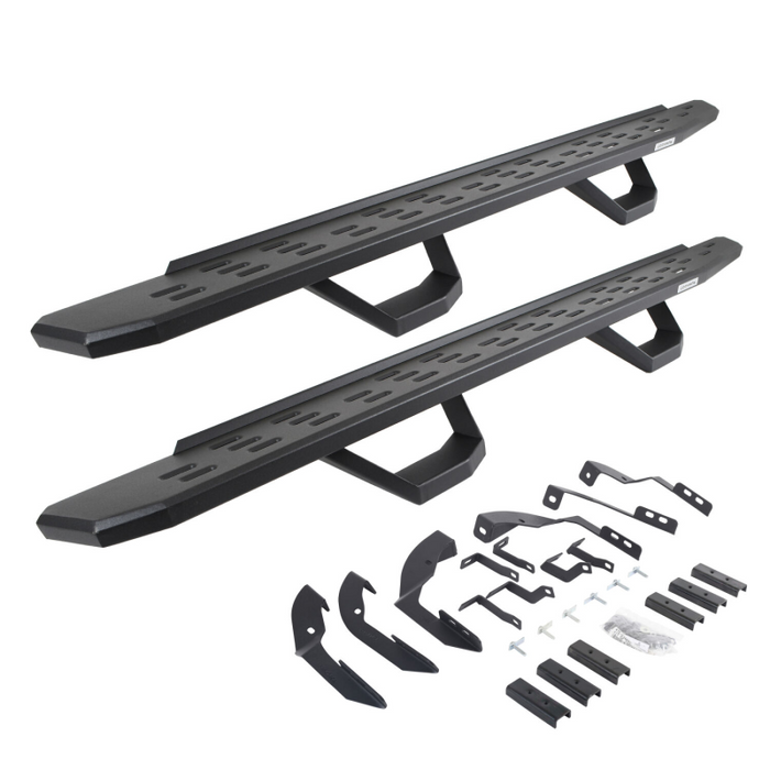 Go Rhino RB30 Running Boards with Mounting Brackets With 2 Pairs Drop Steps Kit Model 6960428020PC