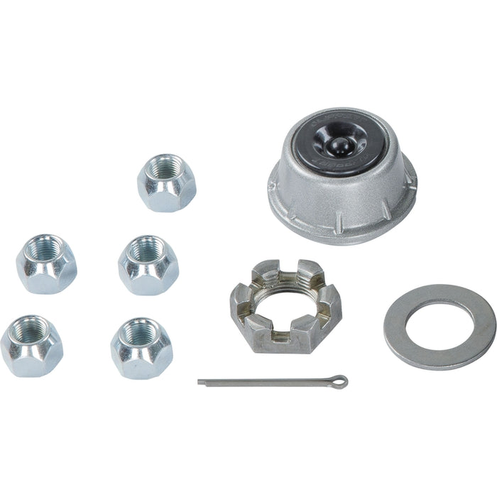 CURT 2024013264 10" Brake Drum Hub Complete Kit with Installed Bearings, 5 on 4.5", 1/2" Stud, 3,500-lb. Axles Model 2024013264