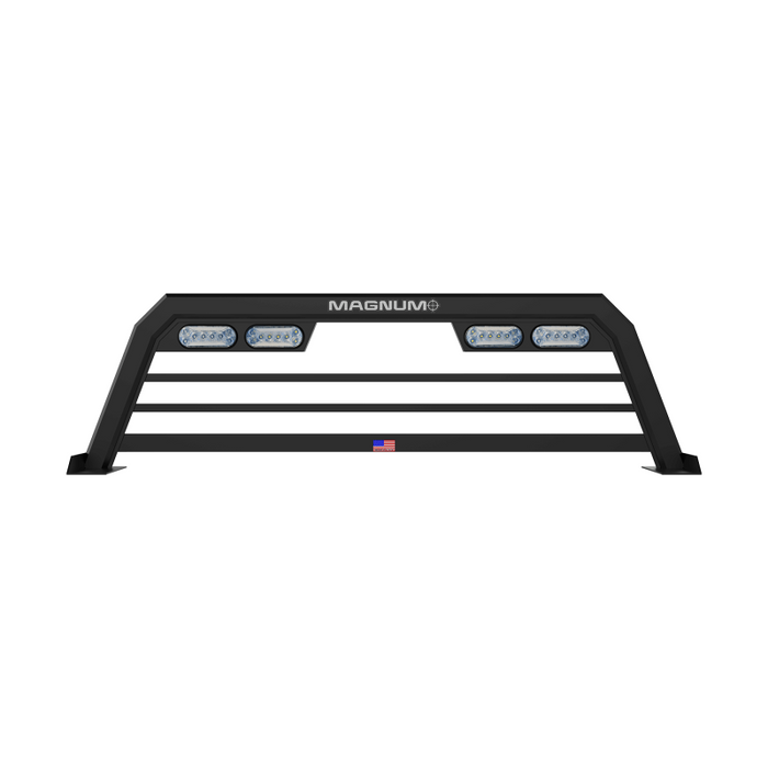 Magnum Truck Racks Headache Rack Low Pro Regular Bars Matte Black Model 407LPBRA2TB