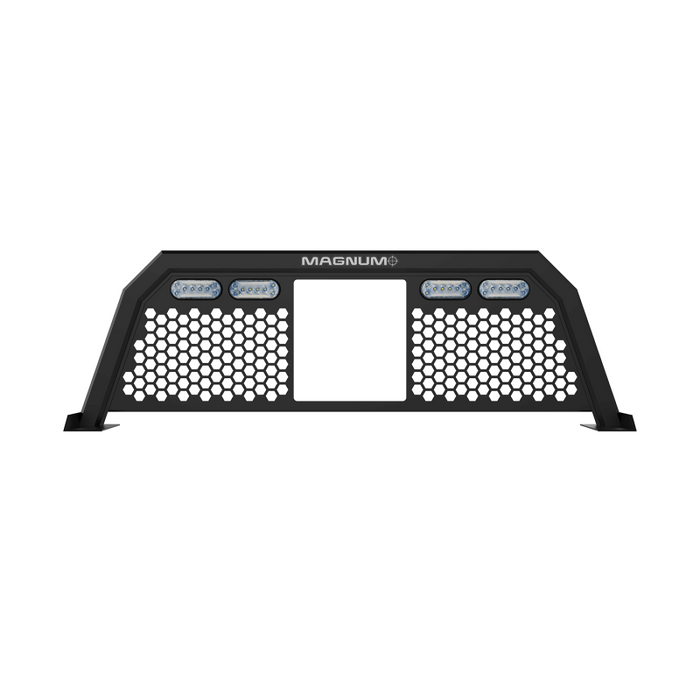 Magnum Truck Racks Headache Rack Window Honeycomb Matte Black Model 424LPHCK1N