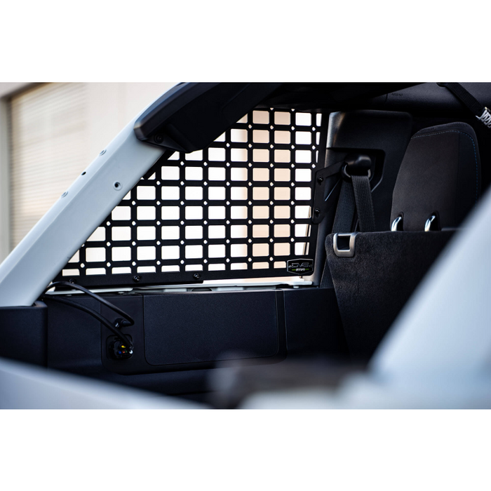 DV8 Offroad 2021-2026 Ford Bronco 4-Door Hard Top Only Rear Window Molle Panels Model MPBR-01