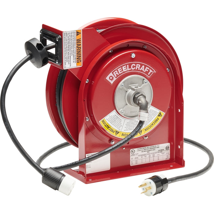 ReelCraft Series L 4000 12/3 45 ft. Premium Duty Single Receptacle Power Cord Reel Model L45451233A
