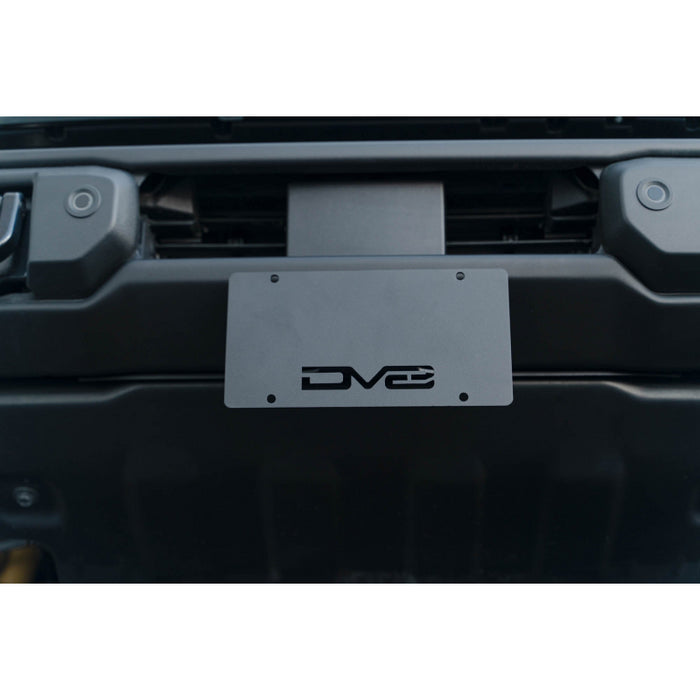 DV8 Offroad 2021-2025 Ford Bronco Capable Bumper Front License Plate Mount Model LPBR-04