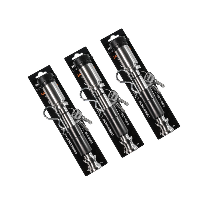 BulletProof Hitches 5/8" Locking Pin, 3-Pack Keyed Alike Model BPLP3