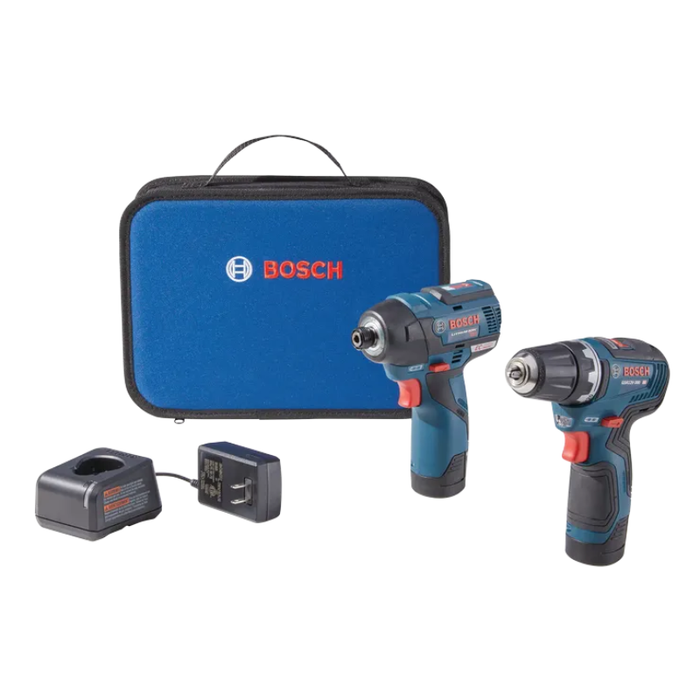 Bosch 12V Max 2-Tool Combo Kit with 3/8 In. Drill/Driver, 1/4 In. Hex Impact Driver and (2) 2.0 Ah Batteries Model GXL12V-220B22