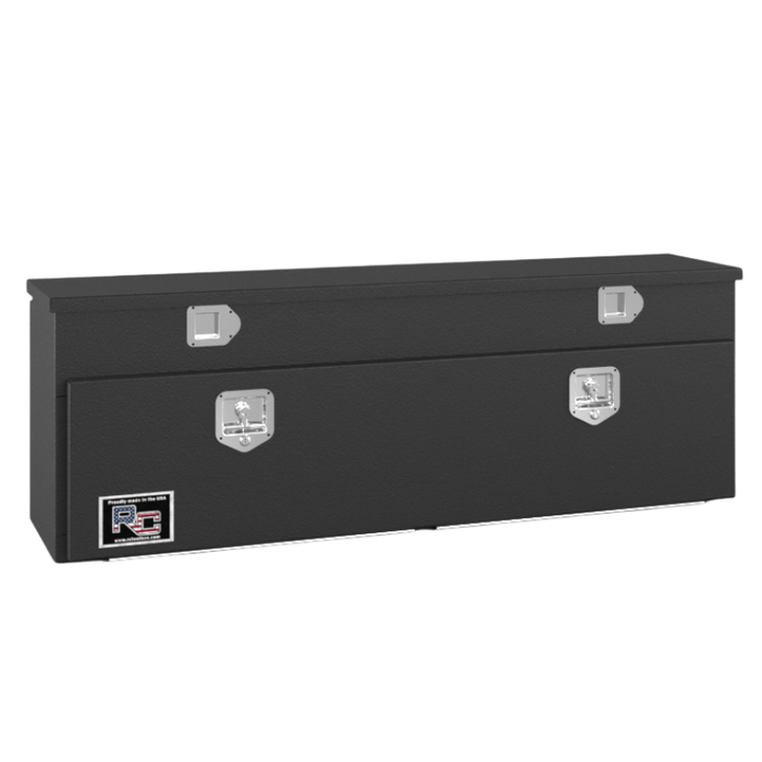 RC Industries Top Mount Box Q-Series 60x20x15 14 GA Steel With Lift Up Lid & 13 GA Steel Drop Door Textured Black Model QM602015.SLNW2