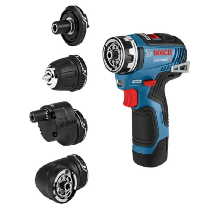 Bosch 12V Max Drill Driver With 5-In-1 Brushless Flexiclick System With (2) 2.0 Ah Batteries Model GSR12V-300FCB22
