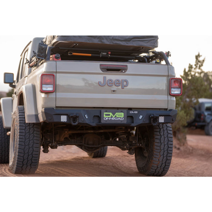 DV8 Offroad 2020-2025 Jeep Gladiator JT Mto Series Rear Bumper Model RBGL-12