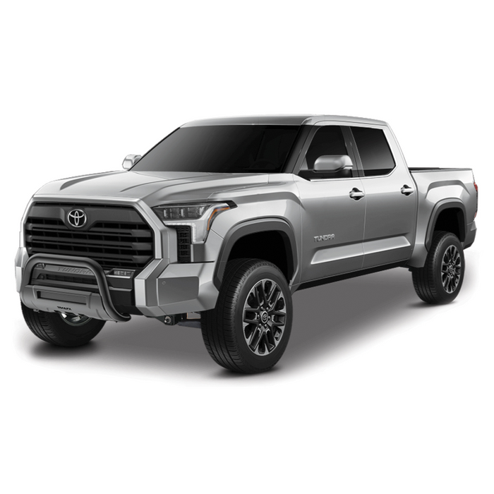 TrailFX 3.5" Oval Bull Bar w/ Skid Plate Black Stainless Steel w/o Light Option Compatible With Parts 220DRSCMB/ 20DRSCM Model B1614T
