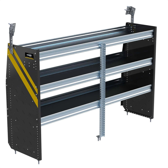 Ranger Design N4 3 Tray Steel Deep Van Shelving for Low Roof Vans 20"x72"x44.5" Model N4-DS72-3