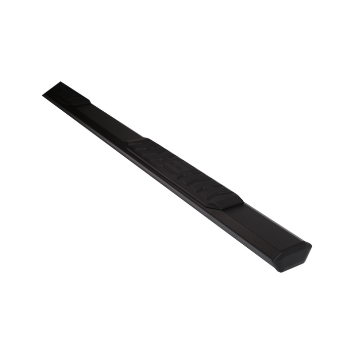 TrailFX 4.5" Hexagonal Straight A4 Step Nerf Bars W/ Step Pads Powder Coat Black Aluminum Model AL4016B