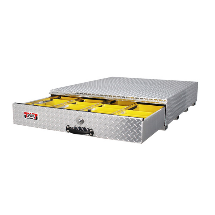 Brute 40" X 9.5" X 48" X W/ Diamond Tread, Bed Safe Roller Drawer Box Model HBS308