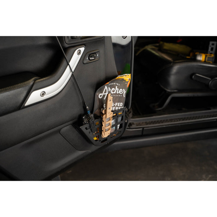 DV8 Offroad 2011-2018 Jeep Wrangler JK 2-Door Slim Front Door ONLY Molle Pockets Model MPJK-07