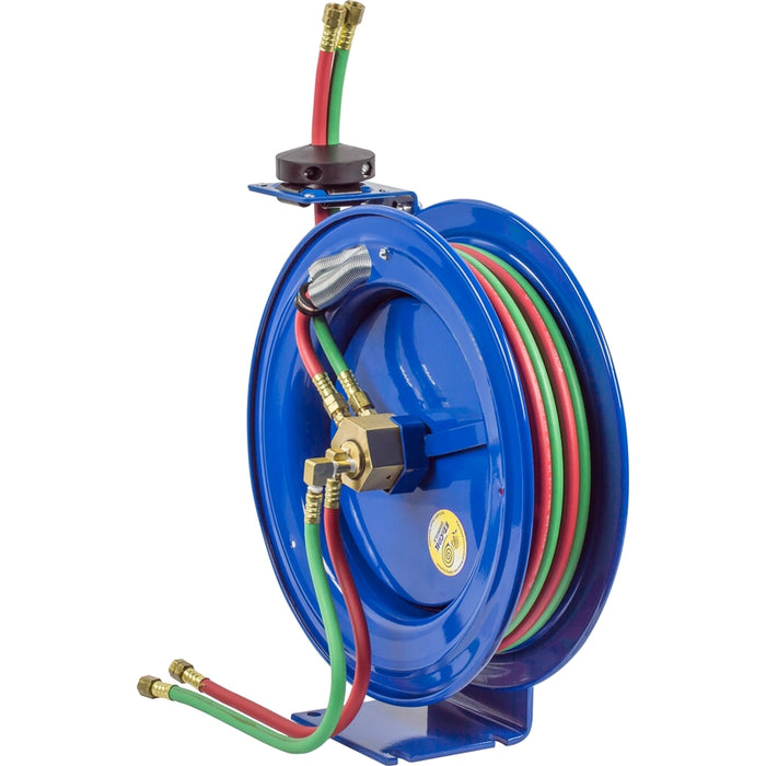Coxreels EZ-P-W Series Safety System Welding Spring Driven Hose Reel 1/4 in x 25 ft. oxy-acet - Hose Included 200 PSI Model EZ-P-W-125