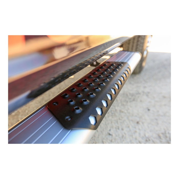 Luverne O-Mega II 6" x 114" Silver Aluminum Step Nerf Bars Model 583114-571339