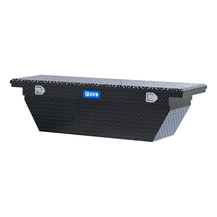 UWS 69" Deep Angled Truck Tool  Box - Low Profile Model TBSD-69-A-LP-B